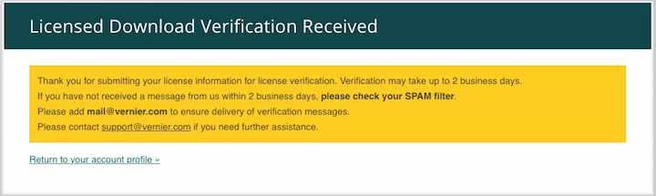 Cómo licenciar su software o libro electrónico de Vernier